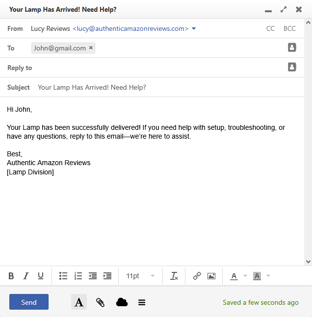 Post-Purchase Email Sequences That Convert. Or maybe just Buy Amazon reviews.

Your [Product] Has Arrived! Need Help?