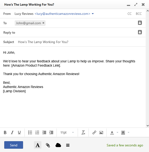 Post-Purchase Email Sequences That Convert. Or maybe just Buy Amazon reviews.

How’s [Product] Working For You?